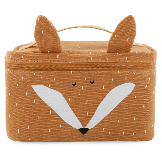 Mr. Fox Insulated Lunch Bag by Trixie - 20 x 14 x 14 cm, 100% Cotton