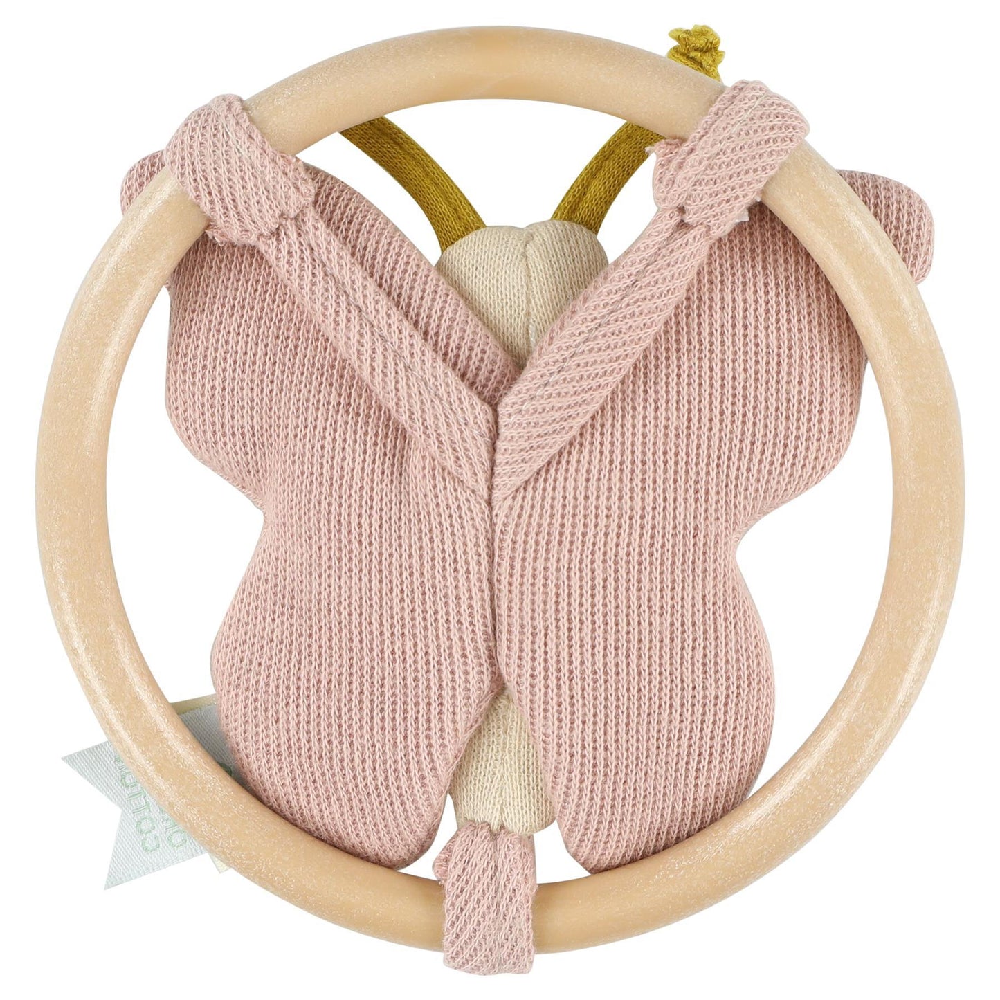 Trixie Butterfly Rattle - Organic Cotton | 13 cm - Recycled Wood Fill