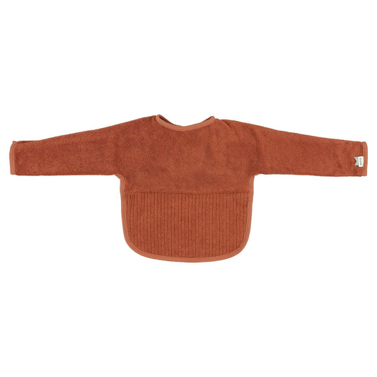 Long-sleeved bib - Hush Rust by Trixie