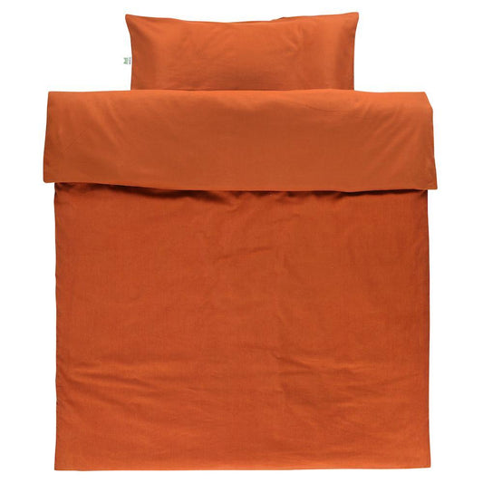 Organic Cotton Baby Duvet Cover Set - Ribble Brick by Trixie