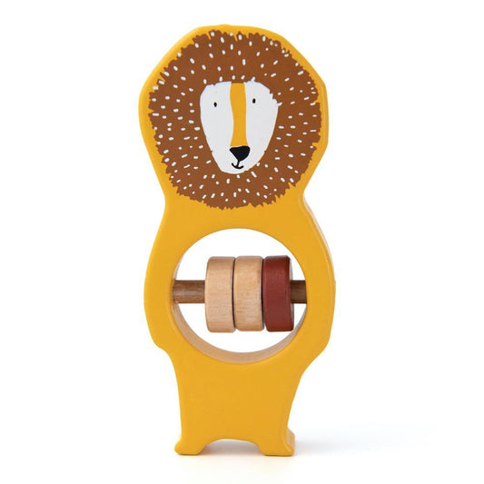 Wooden Rattle - Mr. Lion by Trixie