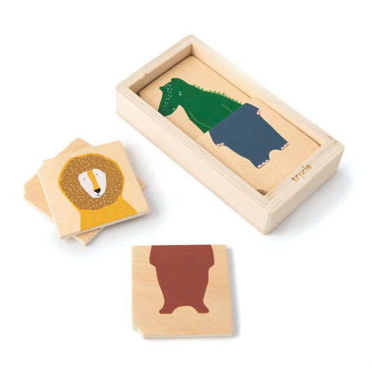 Wooden Animal Combo Puzzle by Trixie - World of Play Collection