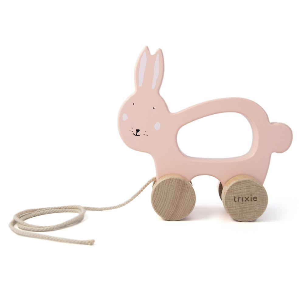 Wooden Pull Toy - Mrs. Rabbit by Trixie