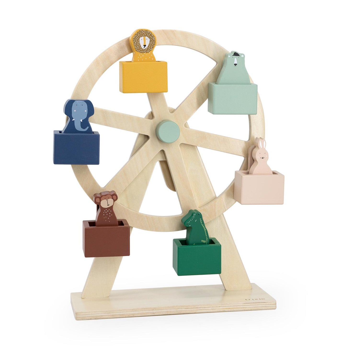 Wooden Ferris Wheel Toy by Trixie - FSC Certified Wood - Ages 18 Months+