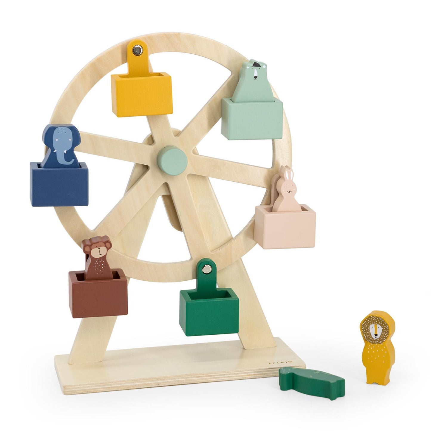 Wooden Ferris Wheel Toy by Trixie - FSC Certified Wood - Ages 18 Months+