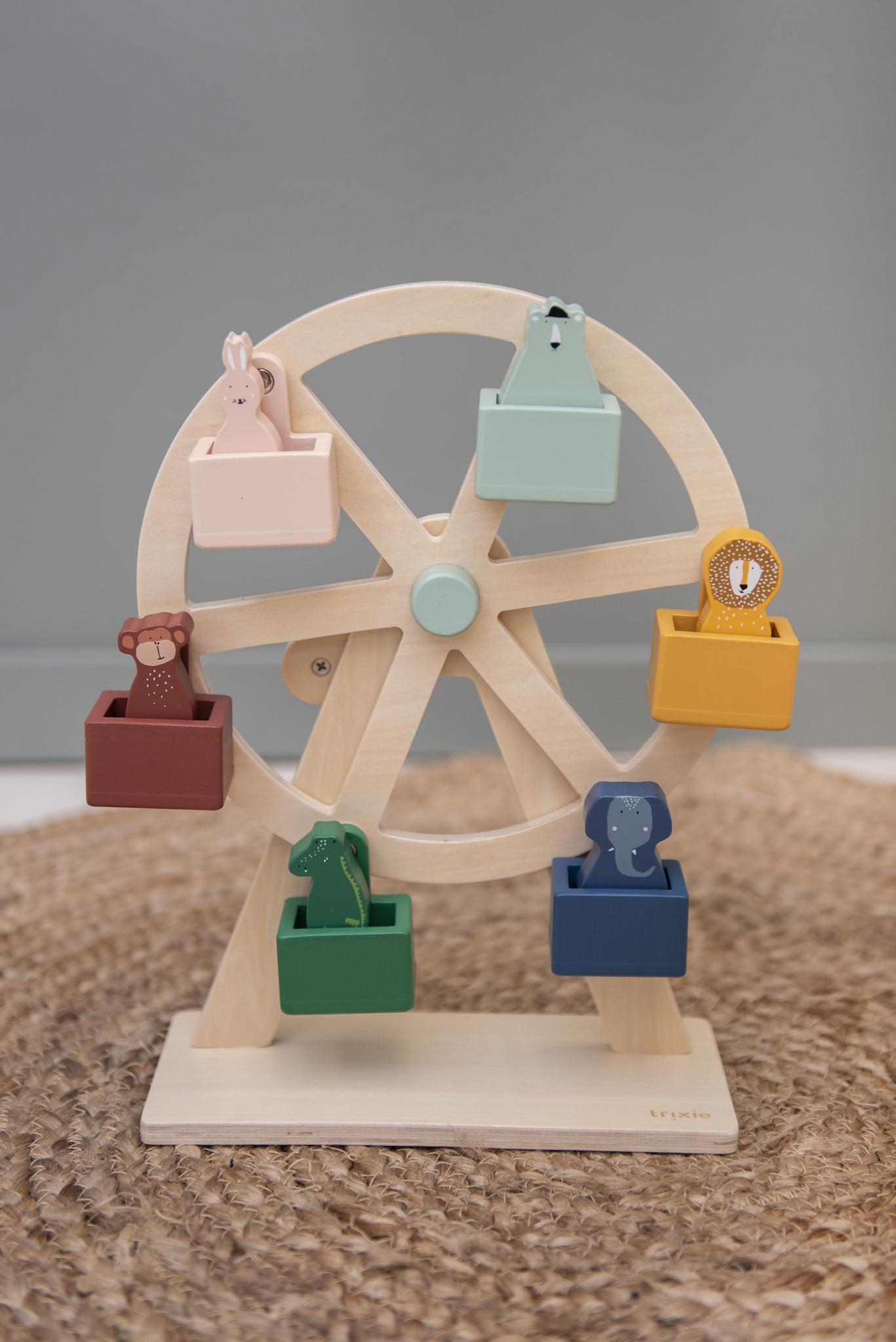 Wooden Ferris Wheel Toy by Trixie - FSC Certified Wood - Ages 18 Months+