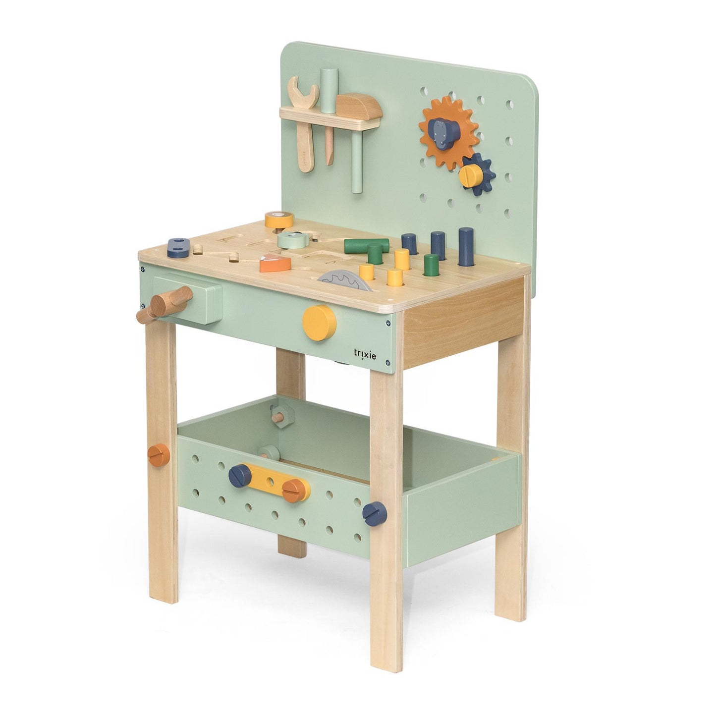 Wooden Workbench by Trixie - Educational Toy for Kids, Age 3+