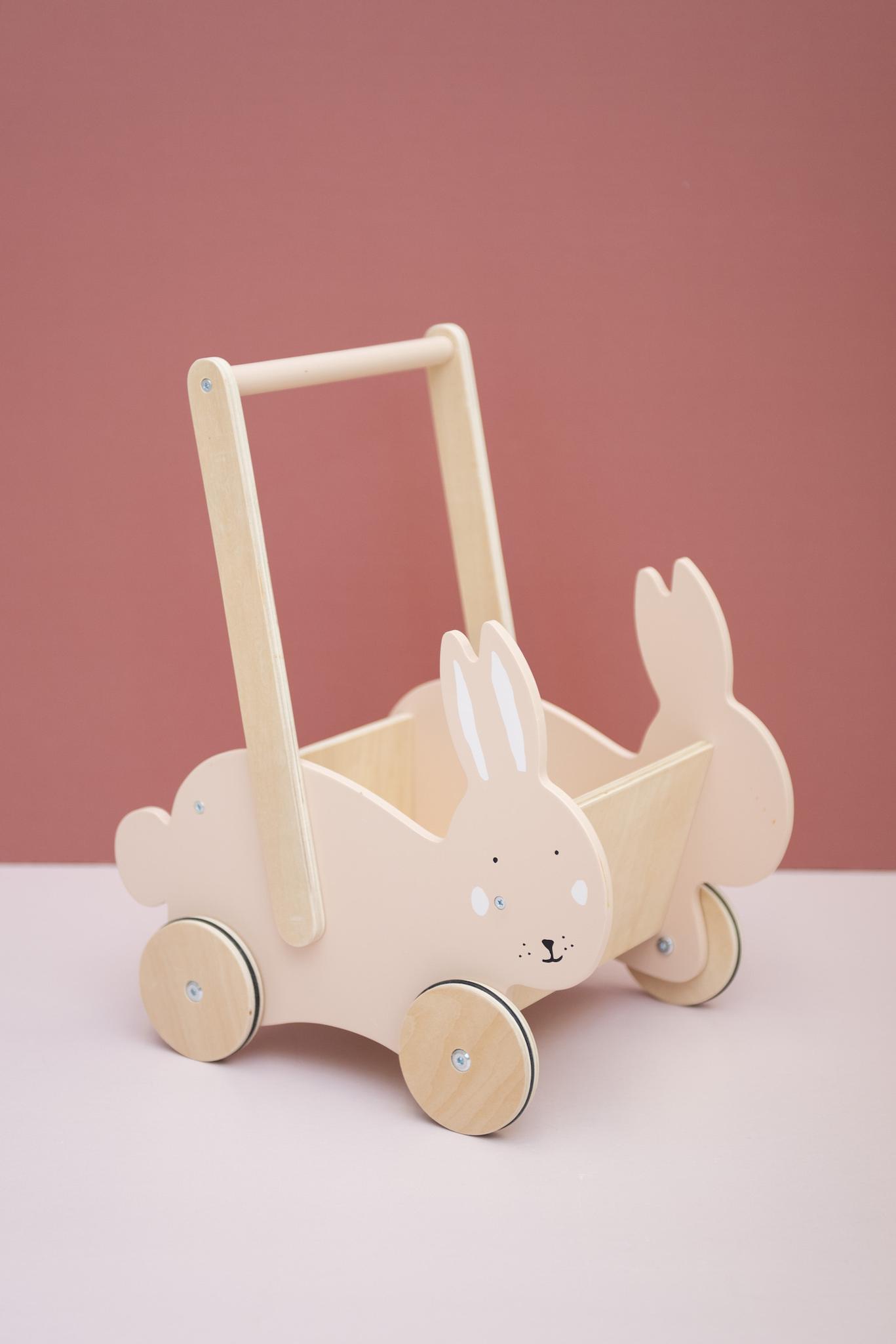 Wooden Walking Wagon - Mrs. Rabbit by Trixie