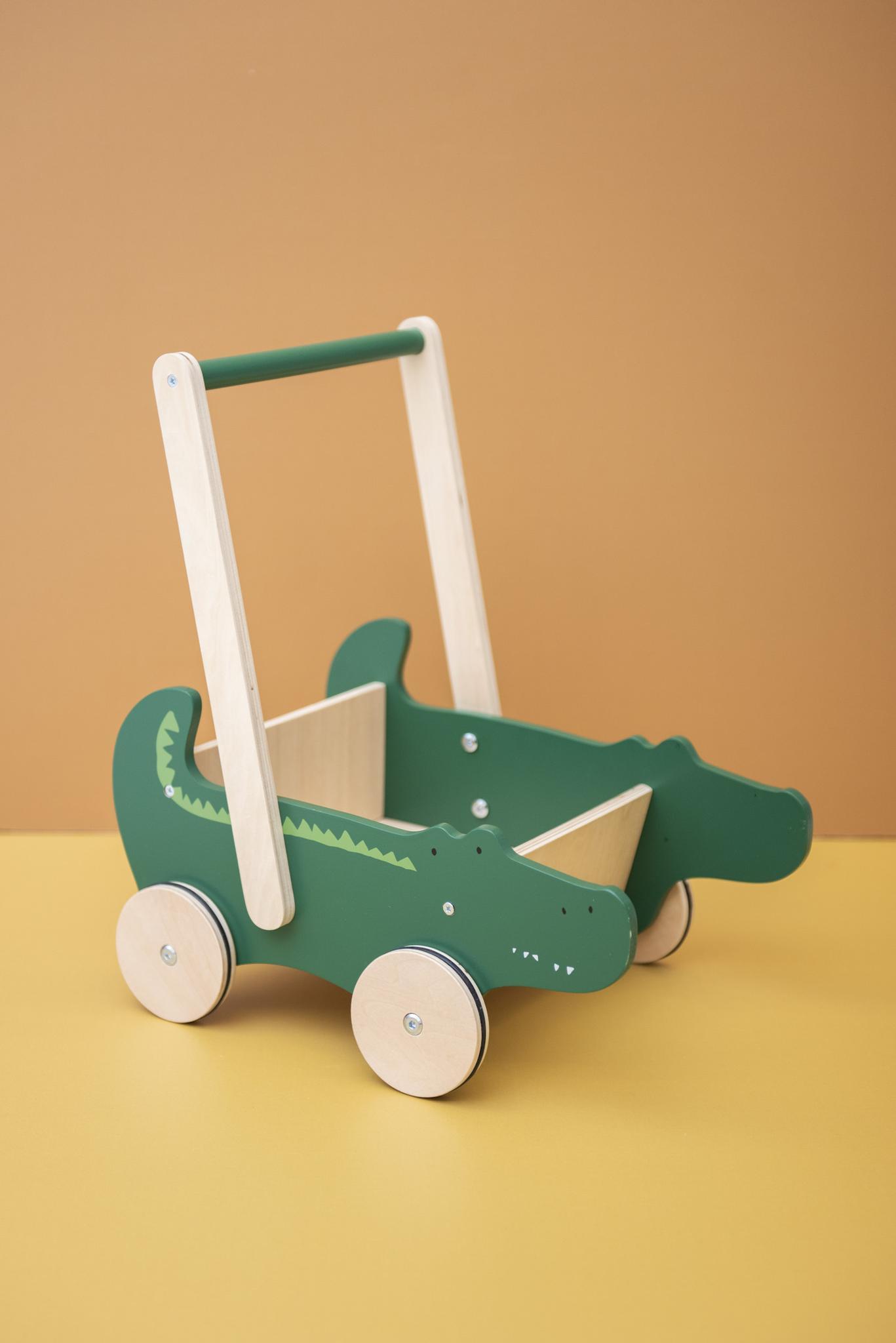 Wooden Walking Chariot - Mr. Crocodile by Trixie