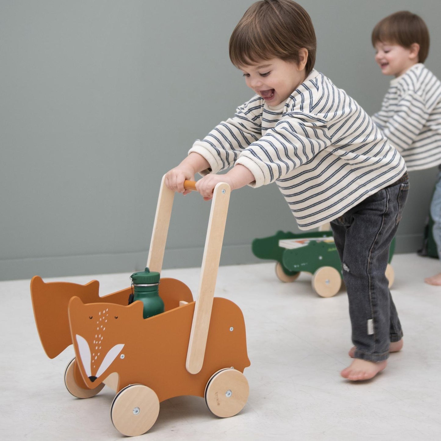 Wooden Walking Wagon - Mr. Fox by Trixie