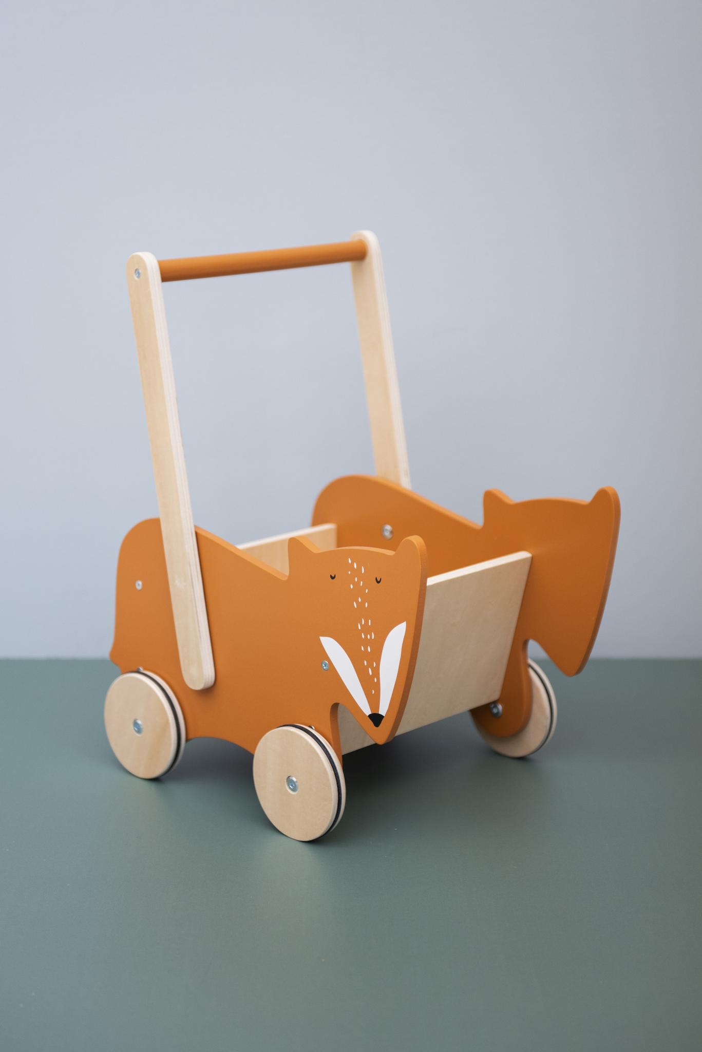 Wooden Walking Wagon - Mr. Fox by Trixie