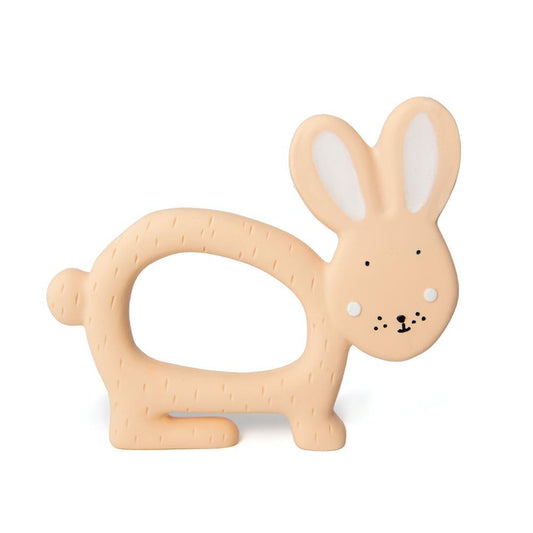 Natural Rubber Grasping Toy - Mrs. Rabbit by Trixie