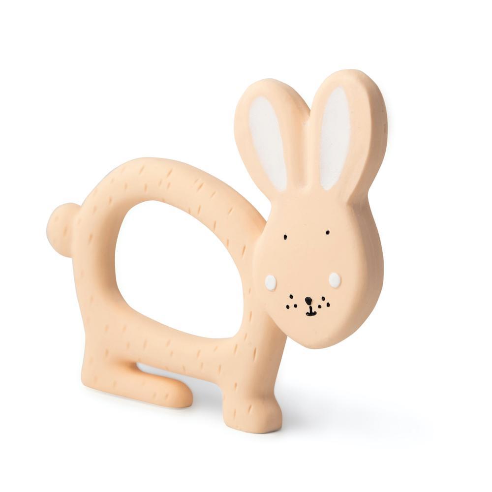 Natural Rubber Grasping Toy - Mrs. Rabbit by Trixie