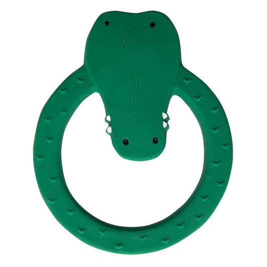 Natural Rubber Teething Ring - Mr. Crocodile by Trixie