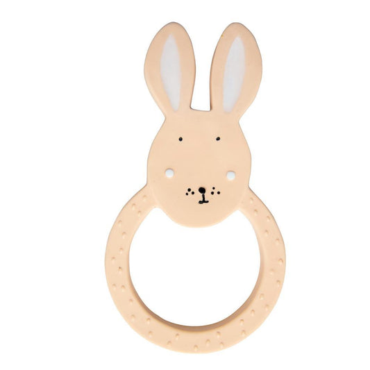 Natural Rubber Teething Ring - Mrs. Rabbit by Trixie