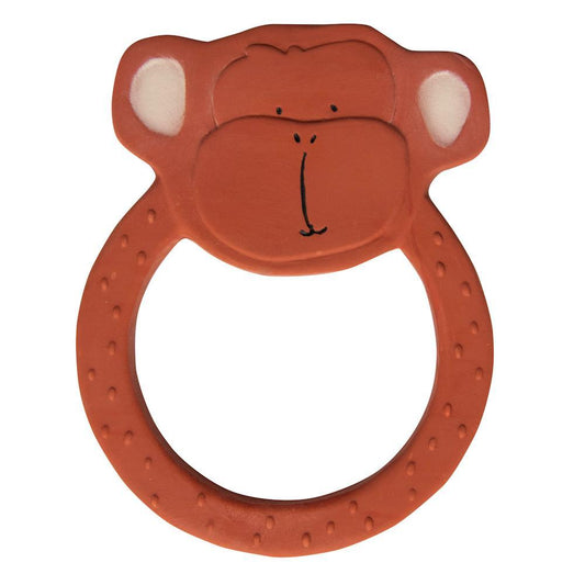 Natural Rubber Teething Ring - Mr. Monkey by Trixie