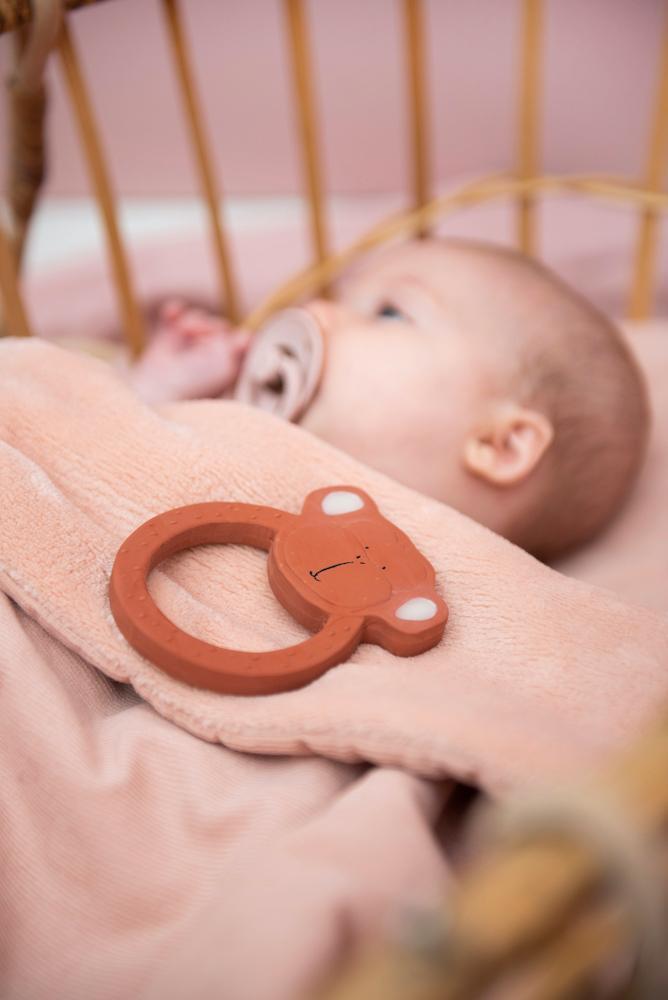 Natural Rubber Teething Ring - Mr. Monkey by Trixie