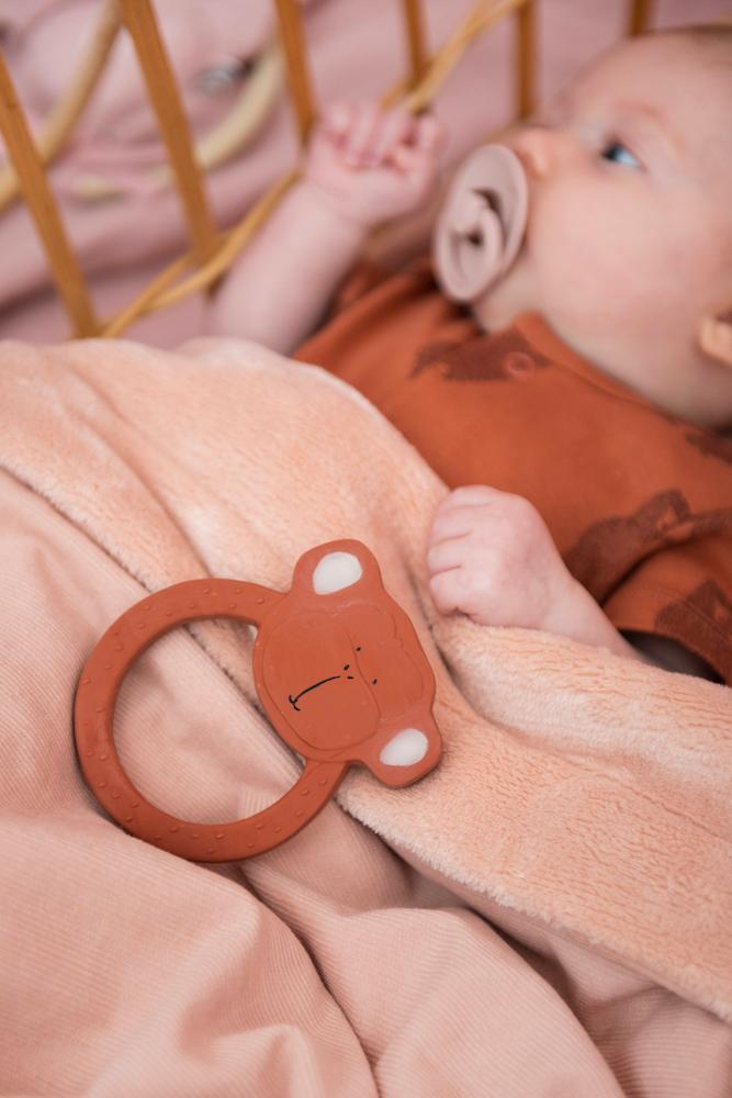 Natural Rubber Teething Ring - Mr. Monkey by Trixie