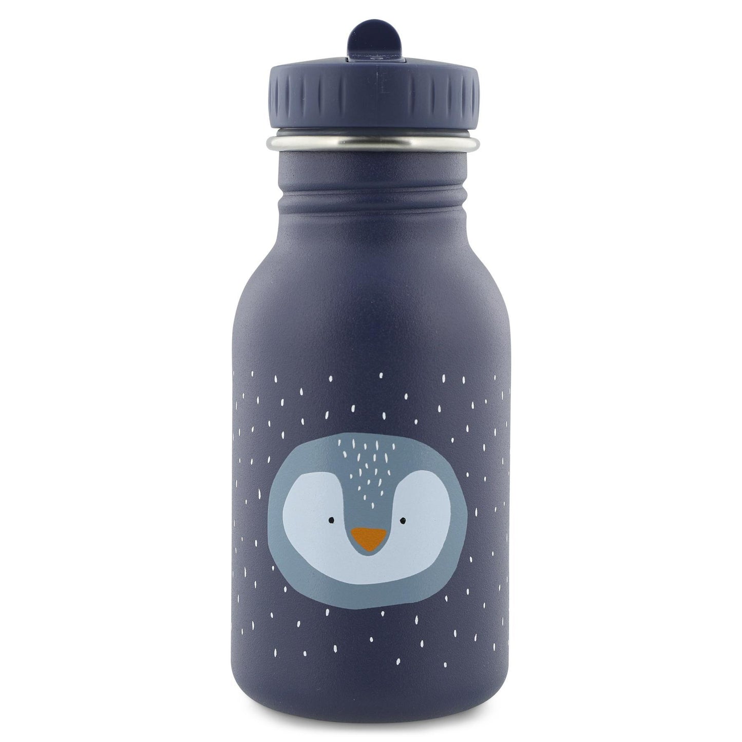 Trixie Stainless Steel 350 ml Mr. Penguin Water Bottle - Blue