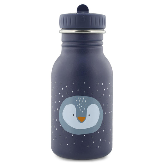 Trixie Stainless Steel 350 ml Mr. Penguin Water Bottle - Blue