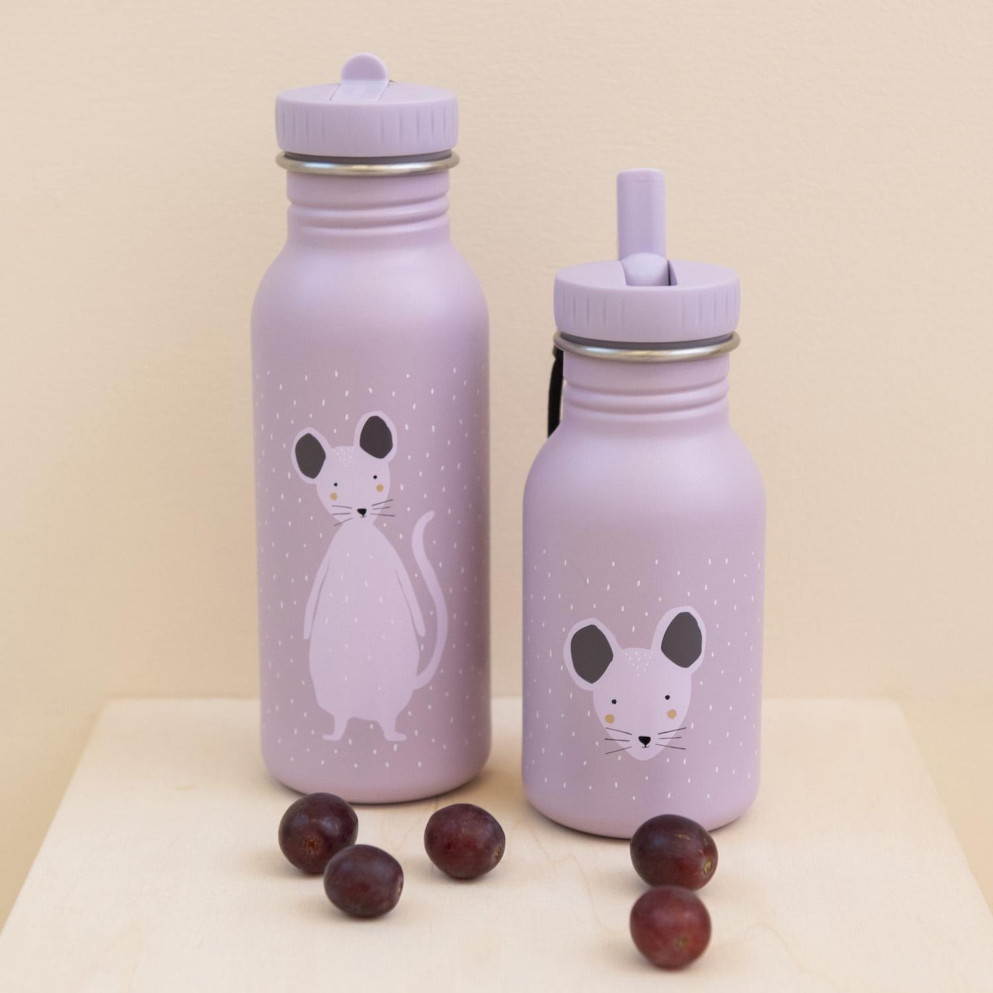 Steel Stainless Water Bottle 350 ml - Mrs. Mouse by Trixie