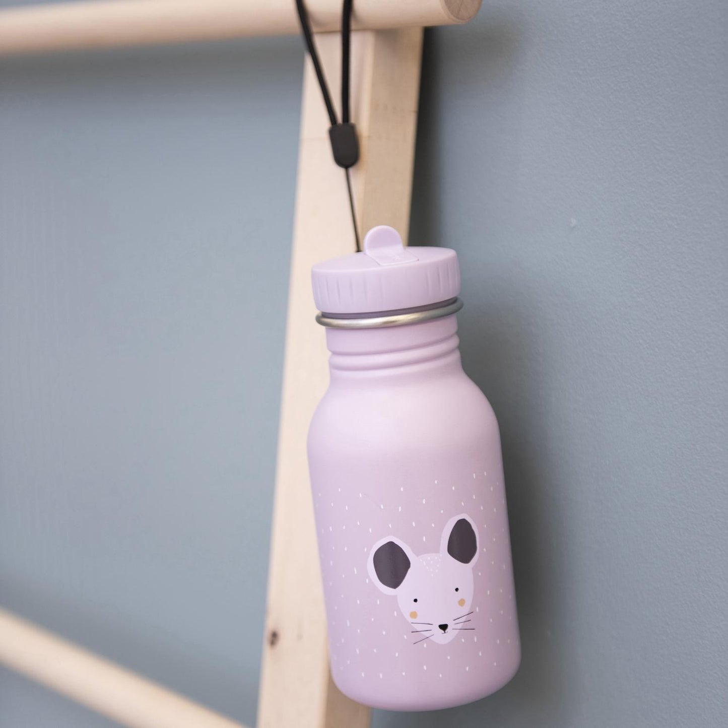 Steel Stainless Water Bottle 350 ml - Mrs. Mouse by Trixie