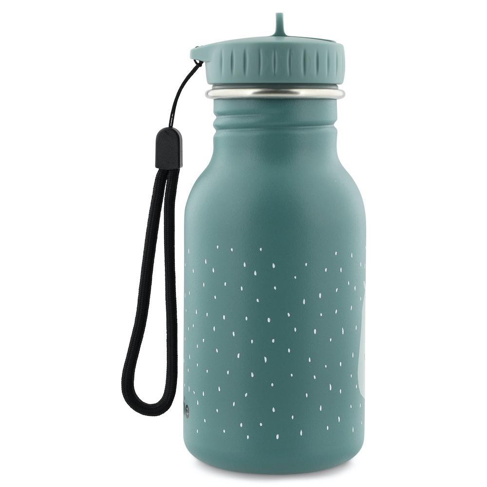 Trixie Stainless Steel 350ml Hippo Water Bottle - Blue