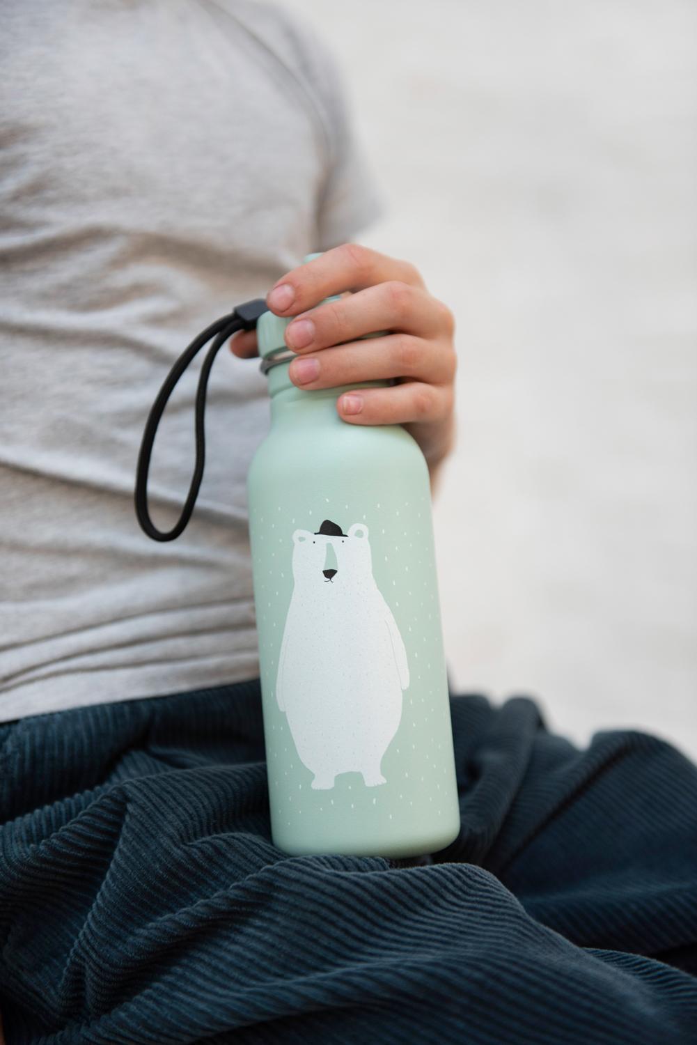 Stainless Steel Water Bottle 500ml - Mr. Polar Bear by Trixie