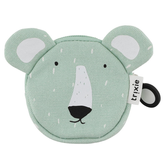 Mr. Polar Bear Cotton Coin Purse by Trixie - 9 x 2.5 cm