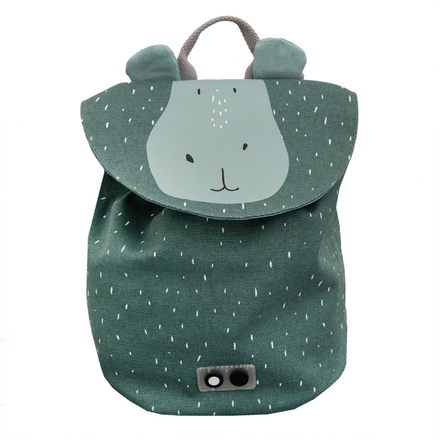 Mr. Hippo Mini Backpack by Trixie - Cotton Coated Waterproof Material - 23 x 30 cm