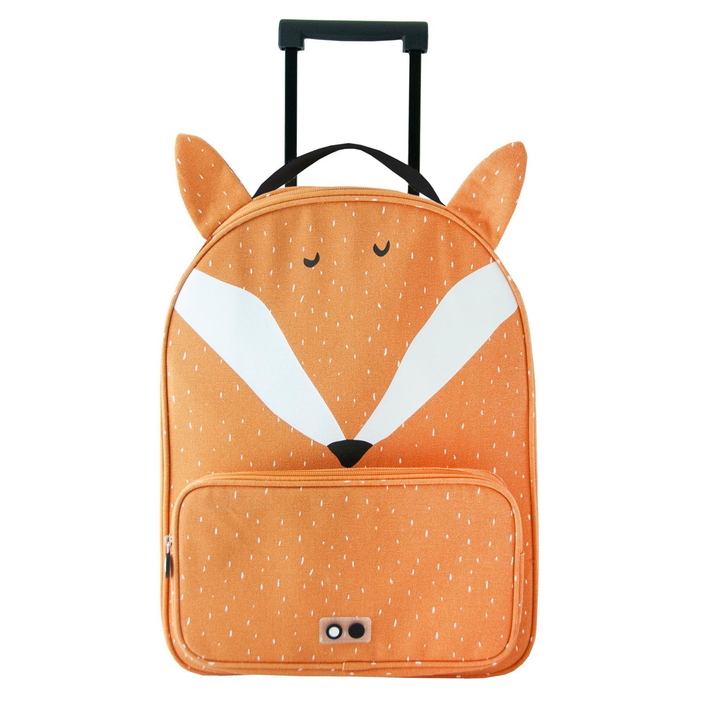 Trixie Mr. Fox Kid's Trolley Bag with Wheels - Cotton and Polyester - 45 x 34 x 15cm