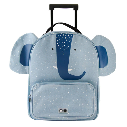 Trixie Trolley Mrs. Elephant - Kids Rolling Suitcase | Durable, Practical & Stylish