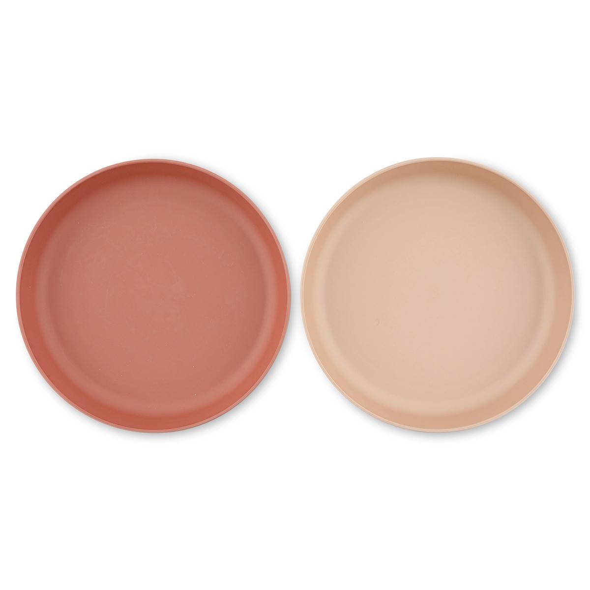 Set of 2 Silicone Plates - Rose by Trixie