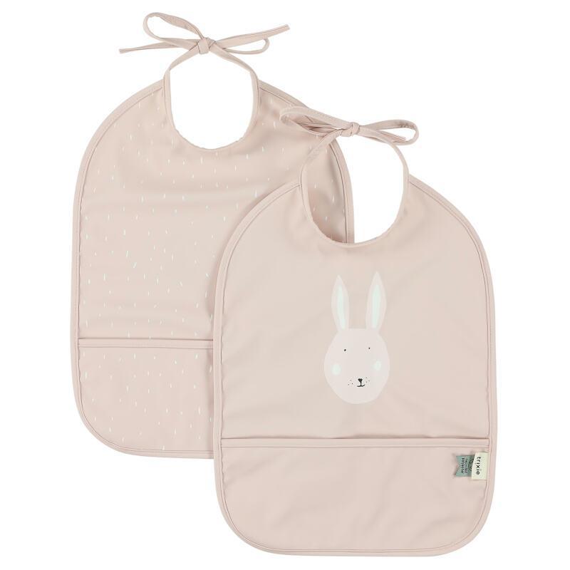 Waterproof 2-Piece Bib Set - Mrs. Rabbit by Trixie