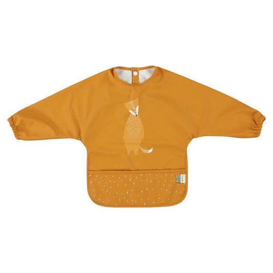 Waterproof Sleeved Bib - Mr. Fox by Trixie