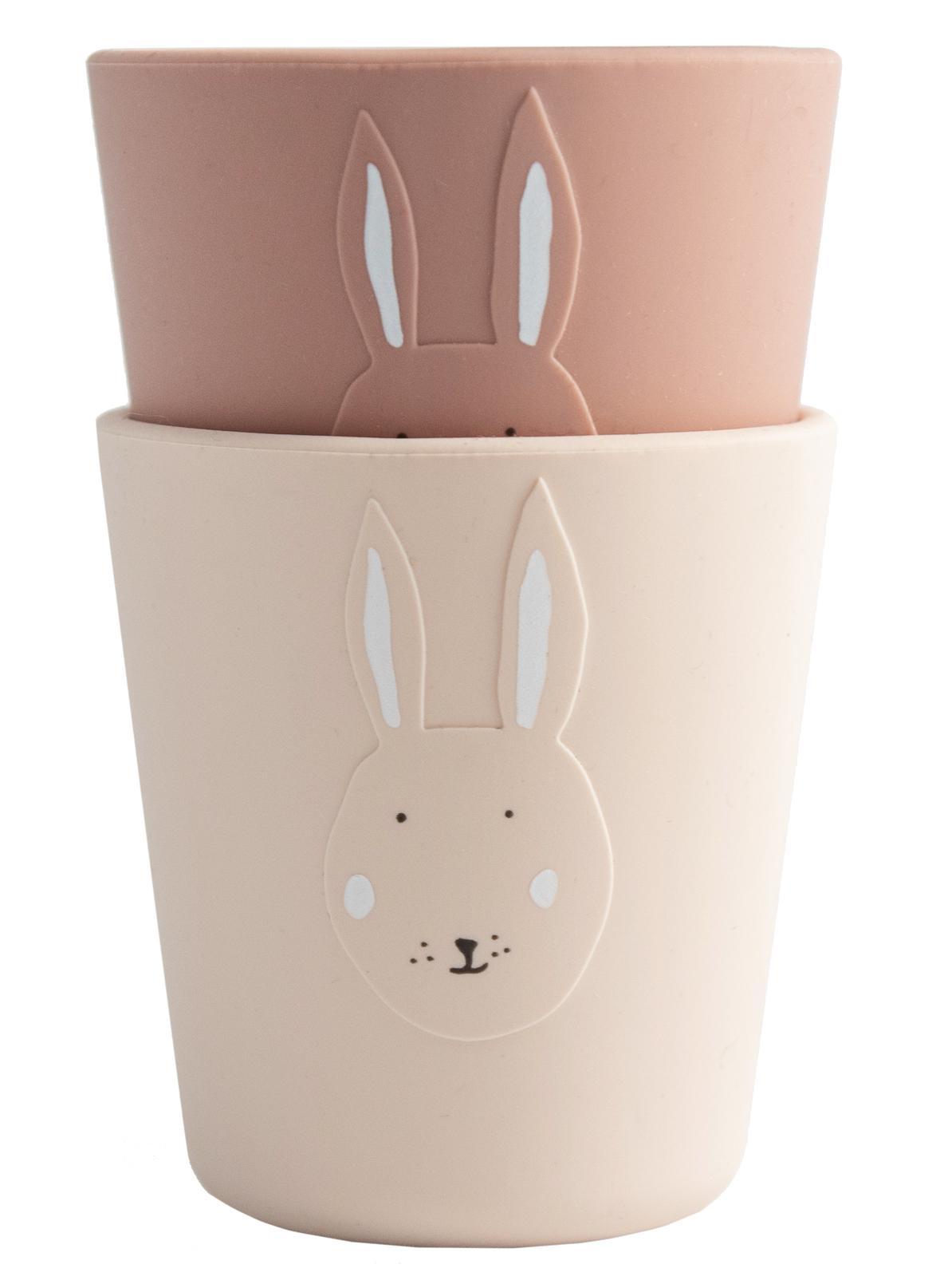 Set of 2 silicone cups - Mrs. Rabbit by Trixie