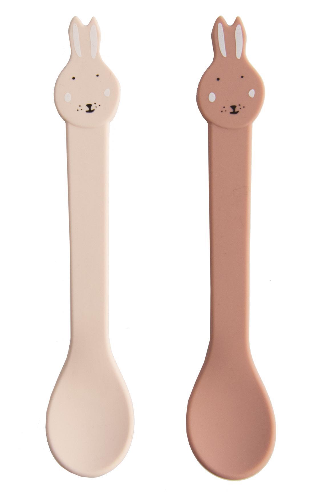 Set of 2 Silicone Spoons - Mrs. Rabbit by Trixie