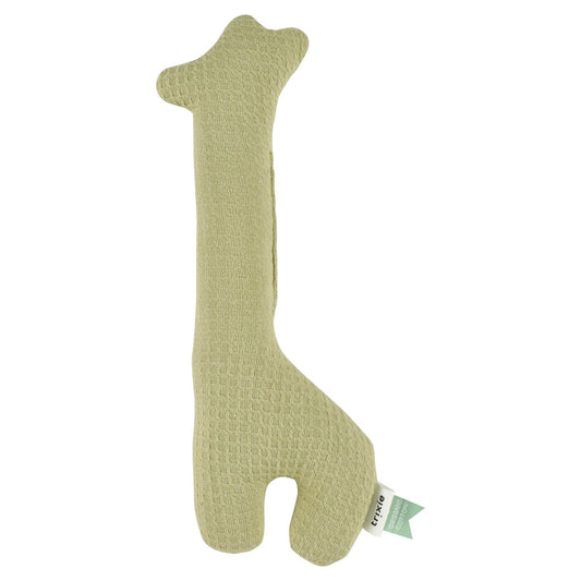 Giraffe Rattle - Cocoon Lemongrass by Trixie, 100% Organic Cotton, Age: from Birth, Dimensions: 26 x 9 cm