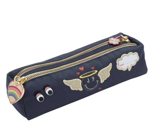 Miss Gadget Double Pencil Case - Colorful Fun