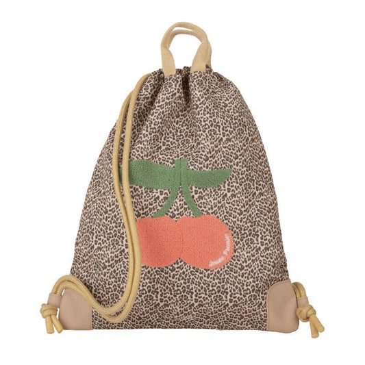 Leopard Cherry Gym Bag - 40x36cm