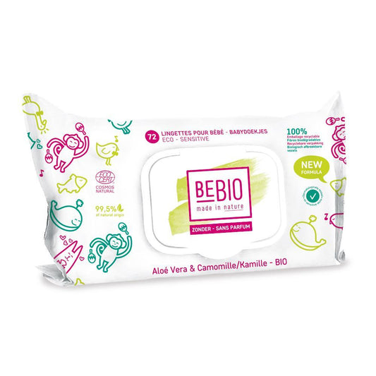 Unscented Baby Wipes - 72 Optimized Wipes for Delicate Skin