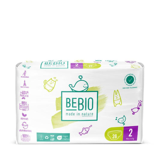 Eco-Friendly Size 2 Mini Diapers for 3 to 6 kg - 28 Optimized Disposable Diapers