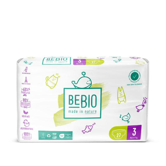 Eco-Friendly Size 3 Midi Diapers for 4 to 9 kg - 27 Count