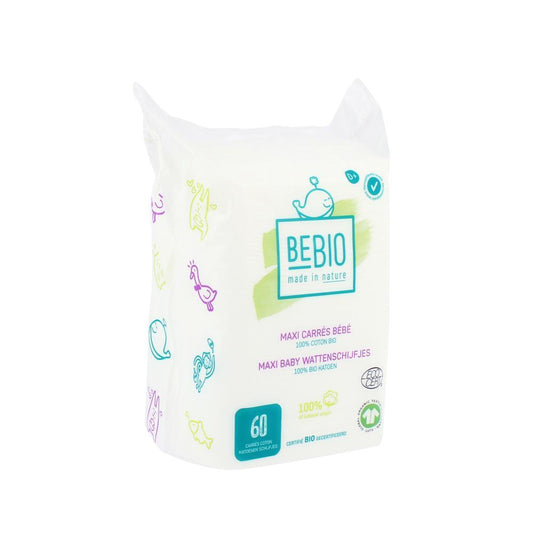 Organic Baby Cotton Pads - 60 Pieces