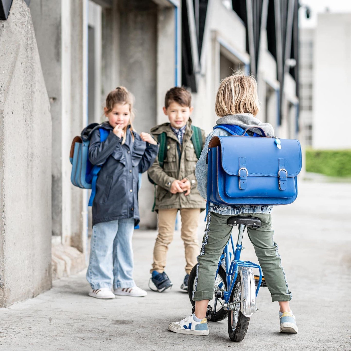 Classic Leather Backpack - Cobalt by Own stuff