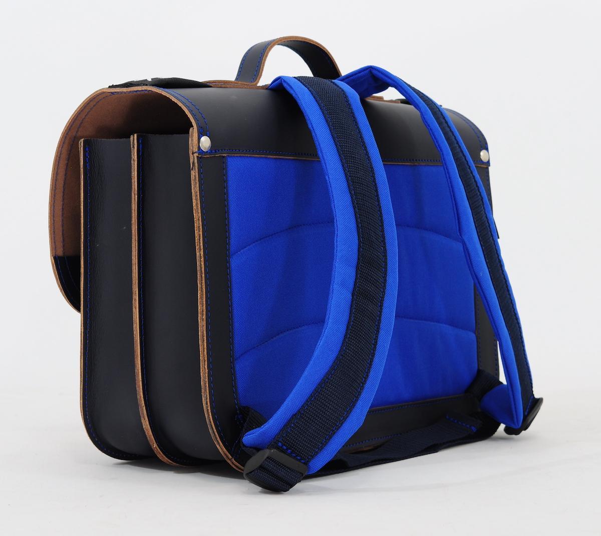 Leather Pirate Backpack - Navy Blue. by Own stuff