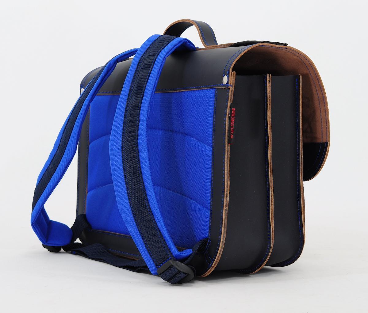 Leather Pirate Backpack - Navy Blue. by Own stuff