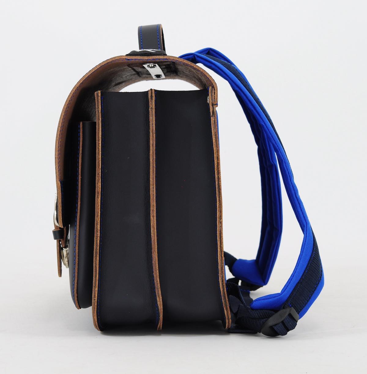 Leather Pirate Backpack - Navy Blue. by Own stuff