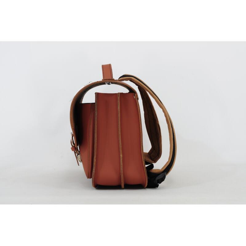 Leather Dino Backpack - Chestnut by Own stuff