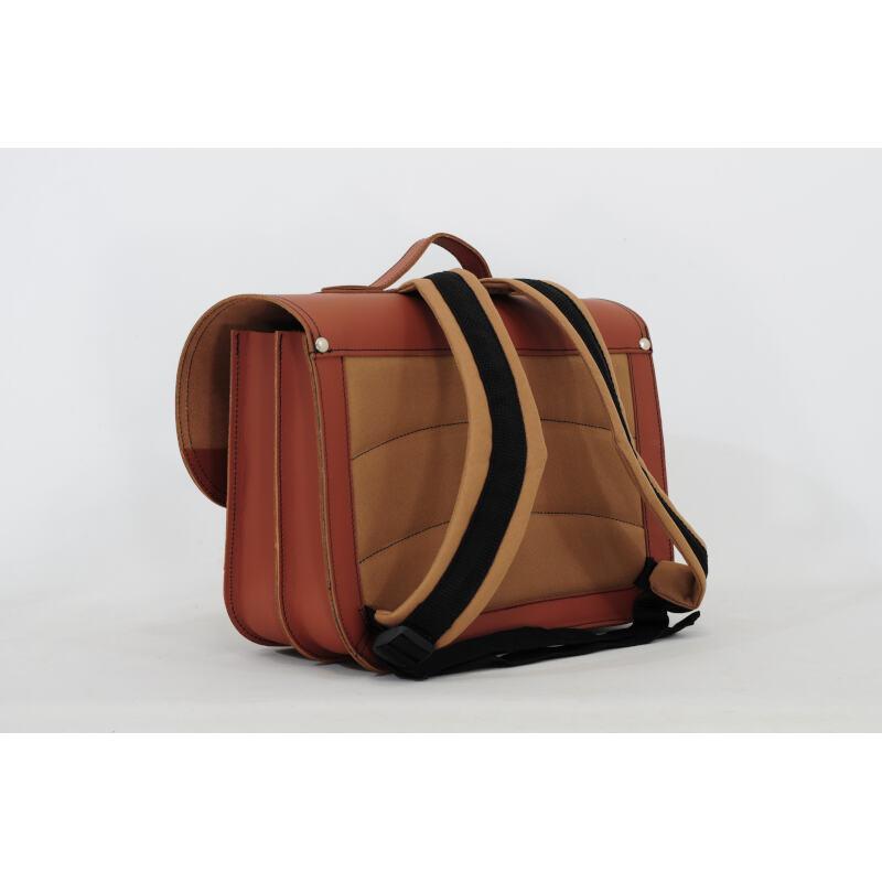 Leather Dino Backpack - Chestnut by Own stuff